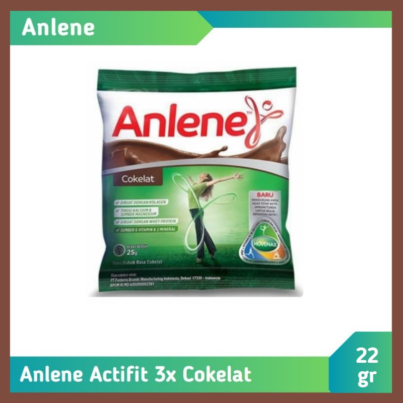 Anlene Actifit 3X Cokelat 22 gr