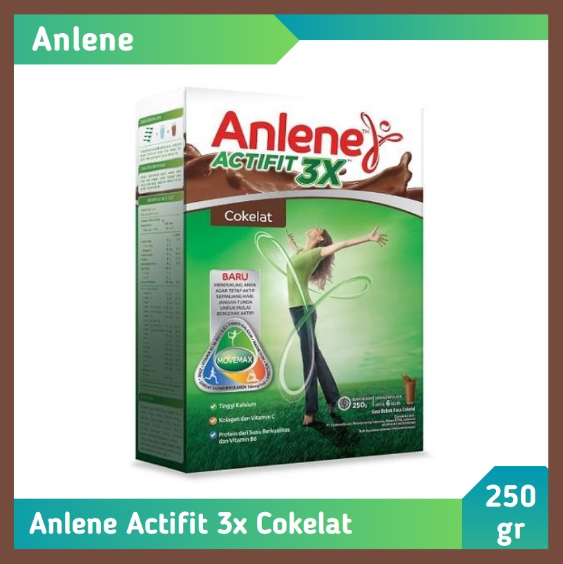 Anlene Actifit 3X Cokelat 250 gr