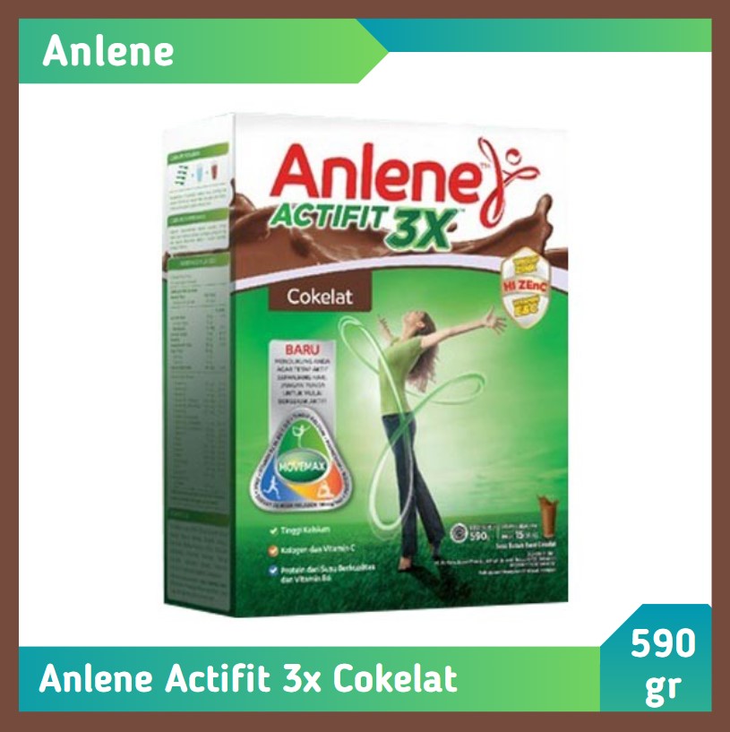 Anlene Actifit 3X Cokelat 590 gr