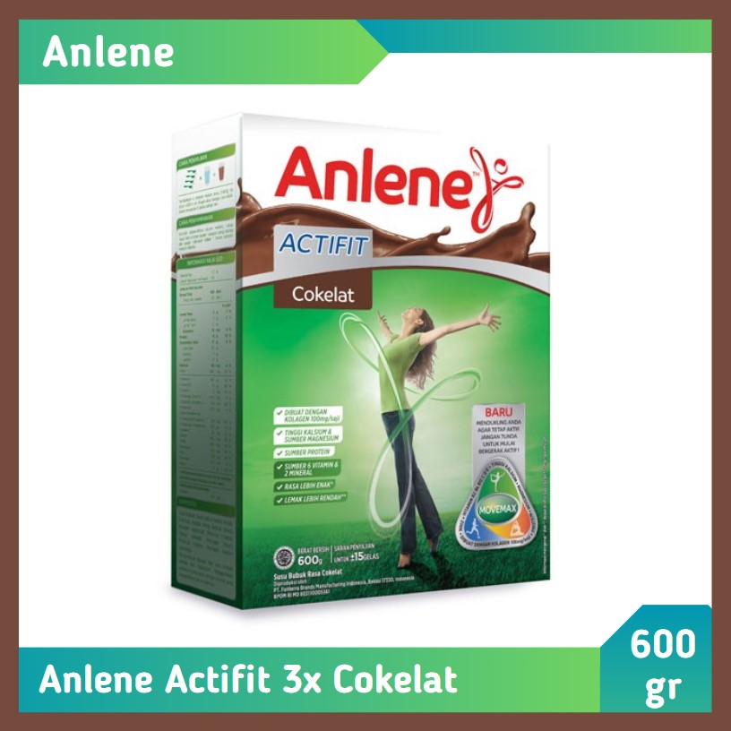 Anlene Actifit 3X Cokelat 600 gr