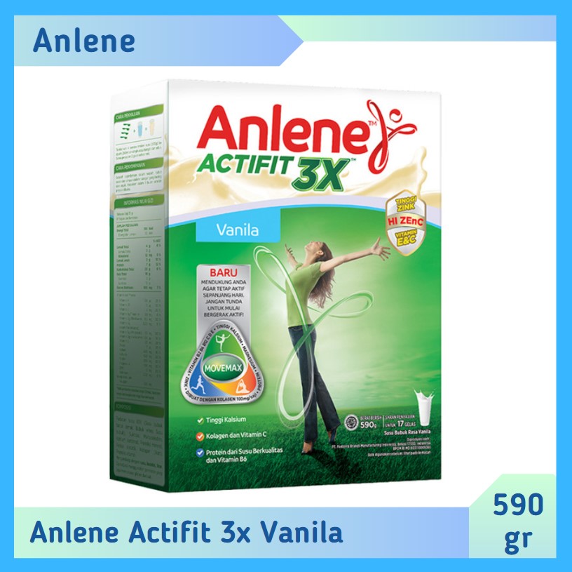 Anlene Actifit 3X Vanila 590 gr