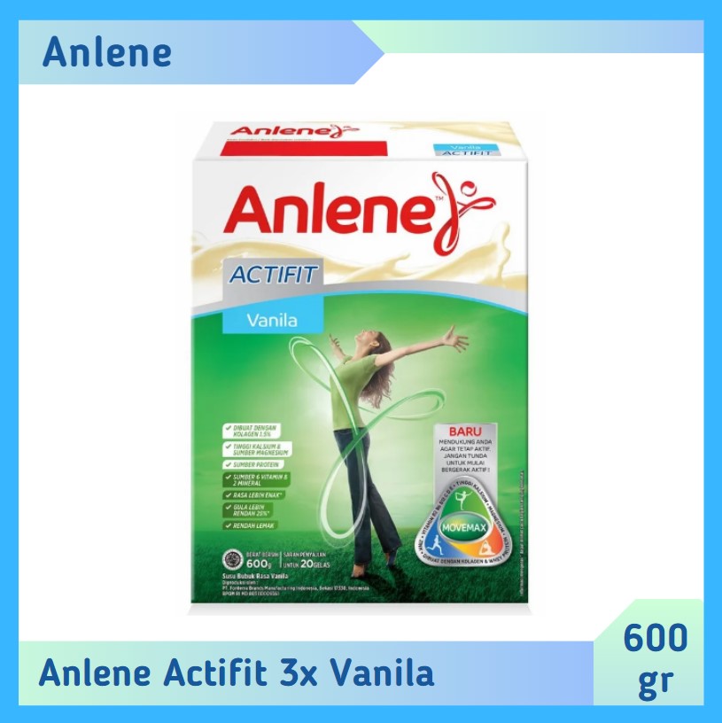 Anlene Actifit 3X Vanila 600 gr
