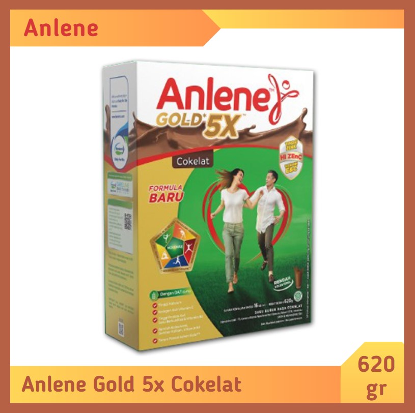 Anlene Gold 5X Cokelat 620 gr