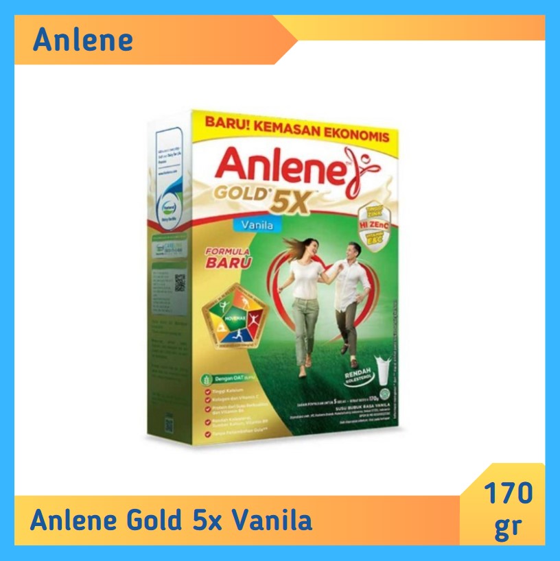 Anlene Gold 5X Vanila 170 gr