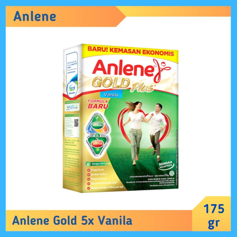 Anlene Gold 5X Vanila 175 gr