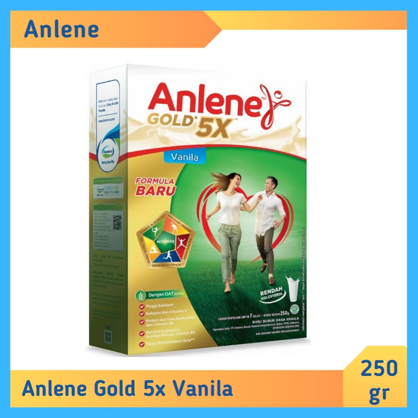 Anlene Gold 5X Vanila 250 gr