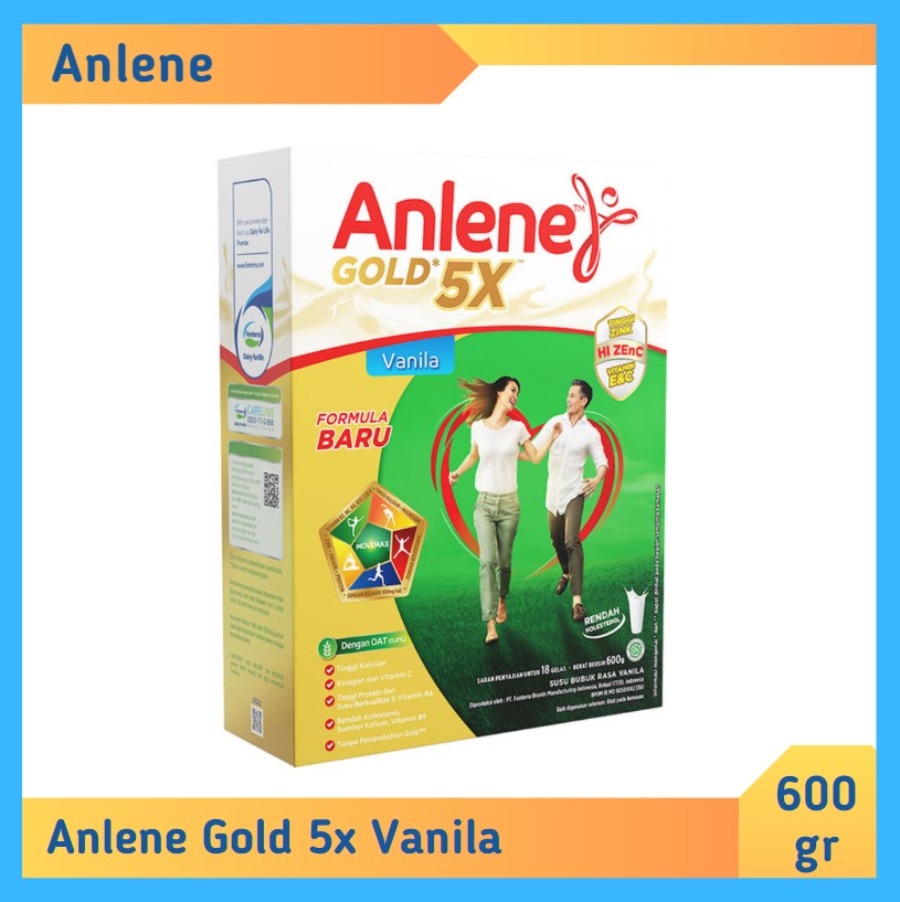 Anlene Gold 5X Vanila 600 gr