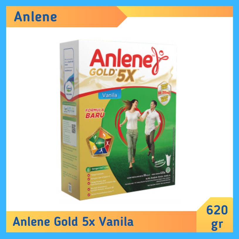 Anlene Gold 5X Vanila 620 gr