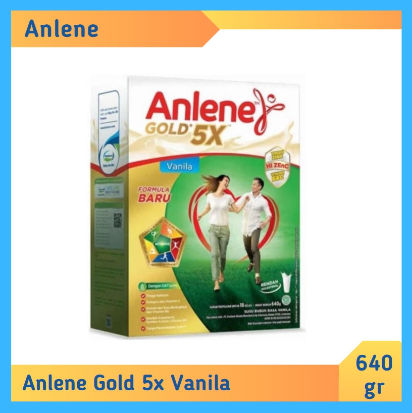 Anlene Gold 5X Vanila 640 gr