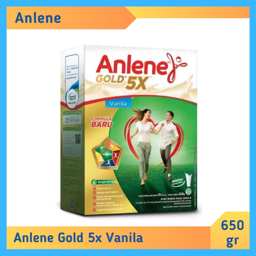 Anlene Gold 5X Vanila 650 gr