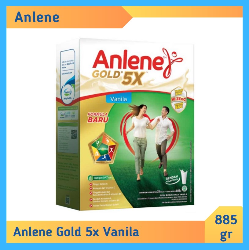 Anlene Gold 5X Vanila 885 gr