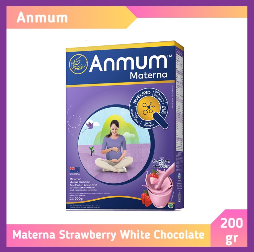 Anmum Materna Strawberry White Choco 200 gr