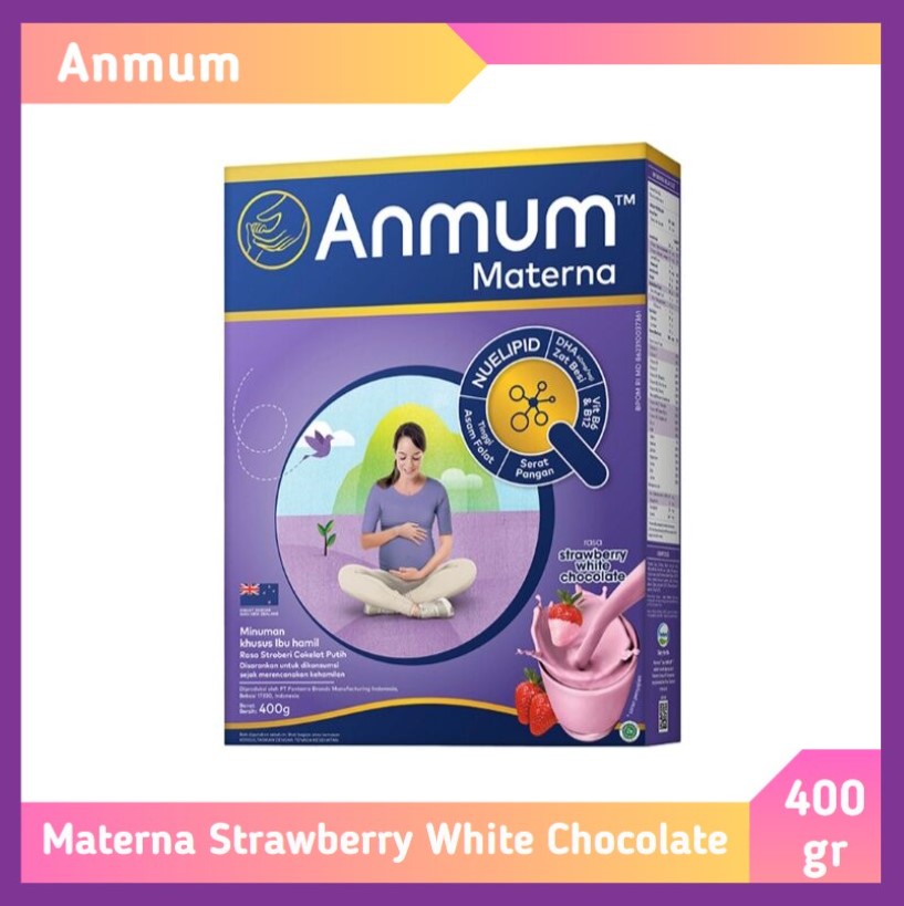 Anmum Materna Strawberry White Choco 400 gr