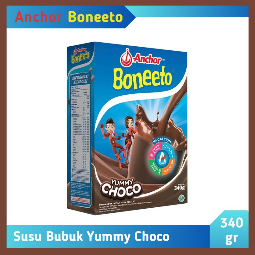 Boneeto Susu Bubuk Yummy Choco 340 gr
