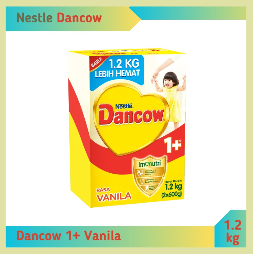 Dancow 1+ Imunutri Vanila 1.2 kg