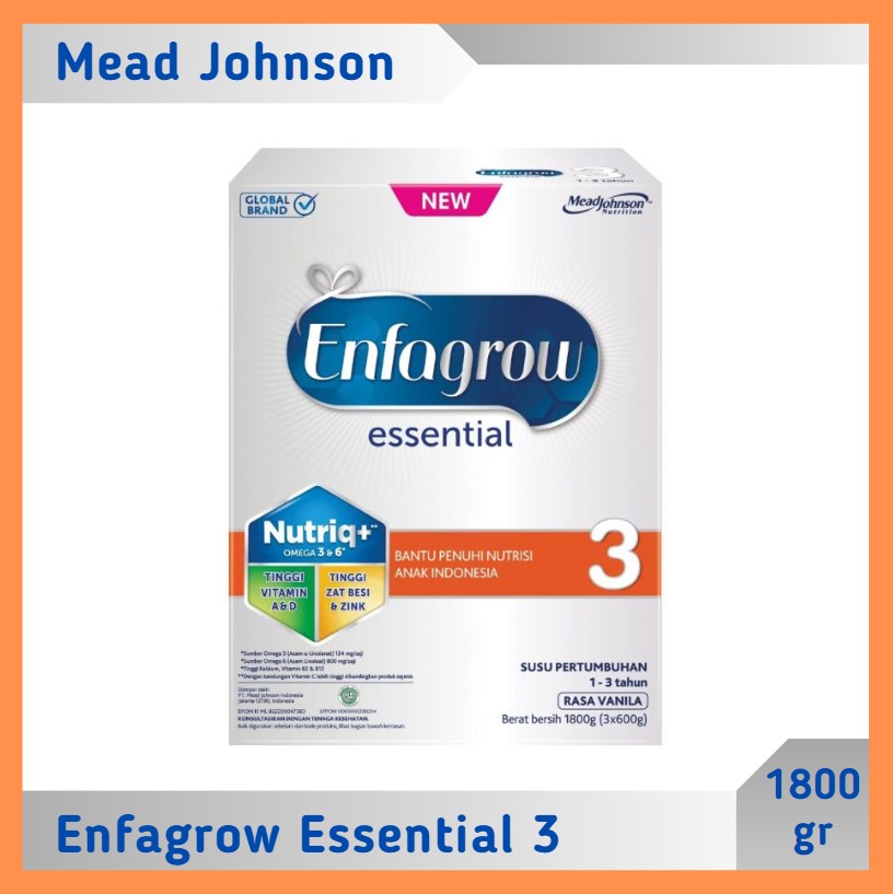 Enfagrow Essential 3 Vanila 1800 gr