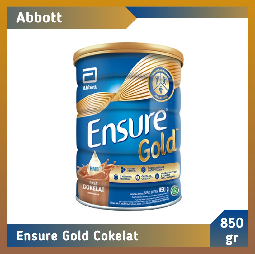 Ensure Gold Cokelat 850 gr