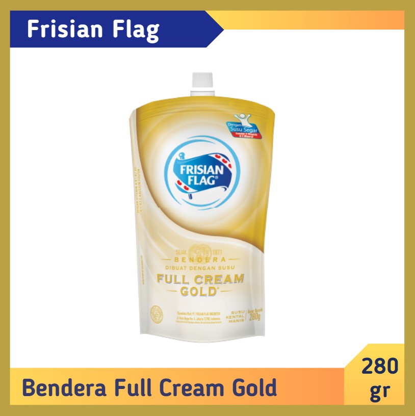 Frisian Flag Bendera Full Cream Gold 280 gr