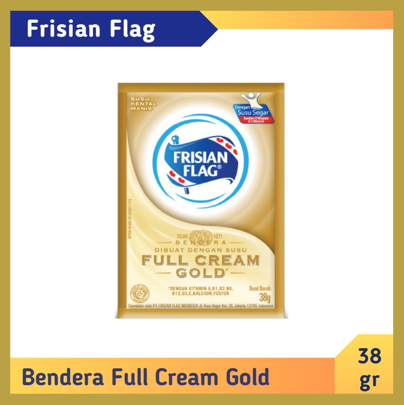 Frisian Flag Bendera Full Cream Gold 38 gr