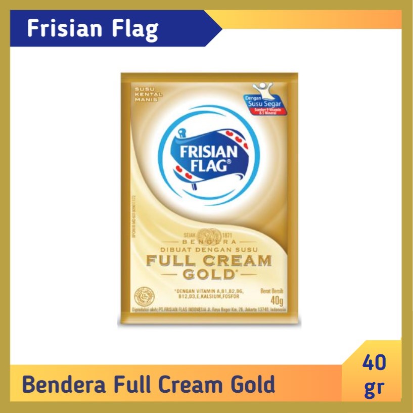 Frisian Flag Bendera Full Cream Gold 40 gr
