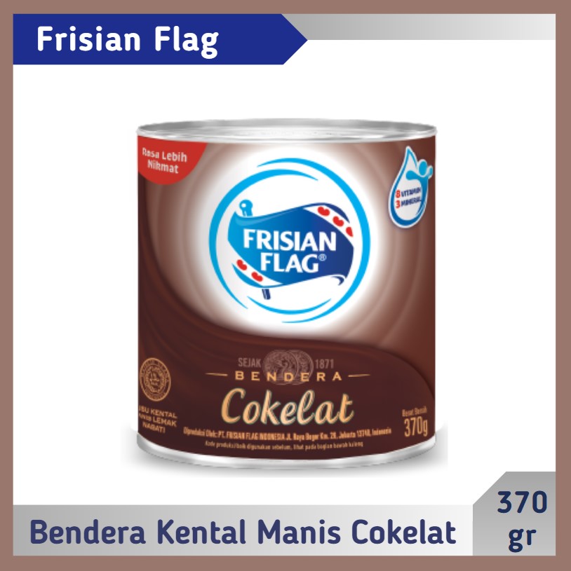 Frisian Flag Bendera Kental Manis Cokelat 370 gr