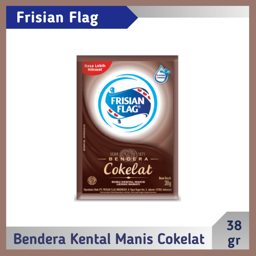 Frisian Flag Bendera Kental Manis Cokelat 38 gr