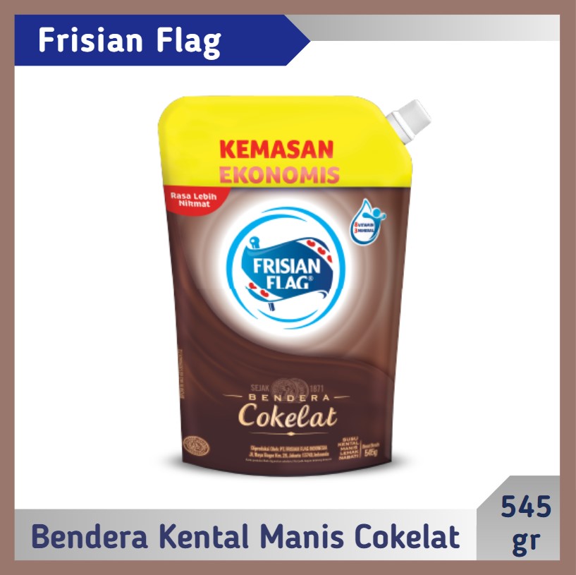 Frisian Flag Bendera Kental Manis Cokelat 545 gr