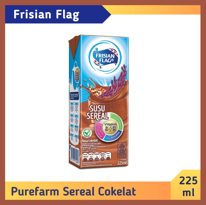 Frisian Flag PureFarm Sereal Cokelat 225 ml