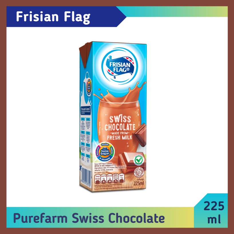 Frisian Flag PureFarm Swiss Chocolate 225 ml
