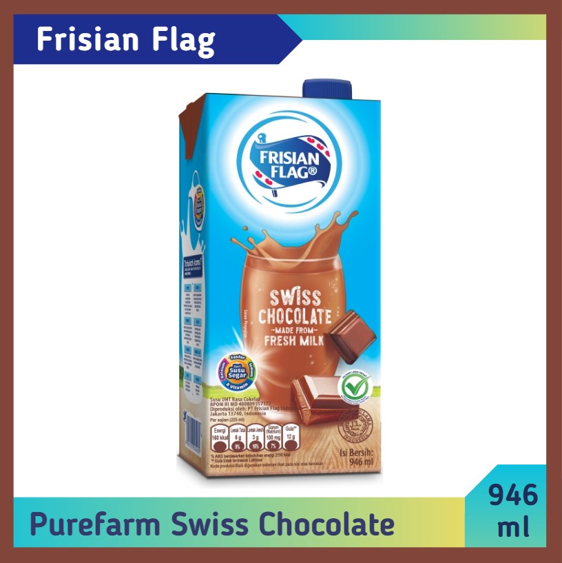Frisian Flag PureFarm Swiss Chocolate 946 ml