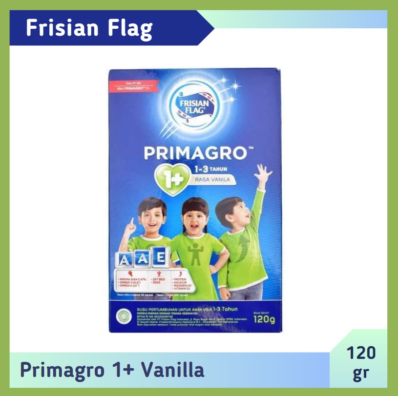 Frisian Flag Primagro 1+ Vanilla 120 gr