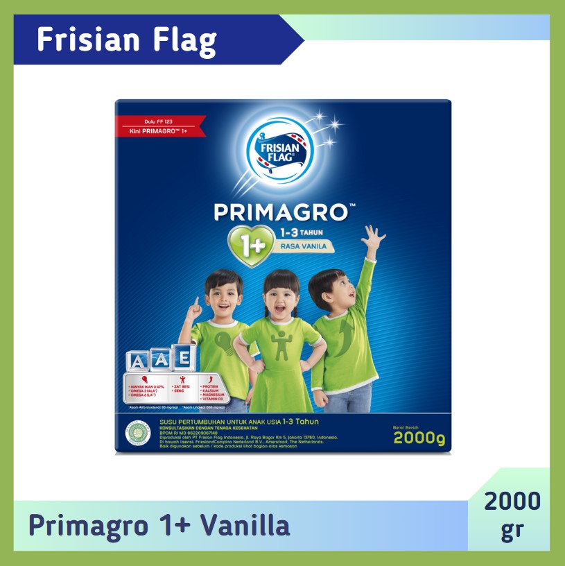 Frisian Flag Primagro 1+ Vanilla 2000 gr