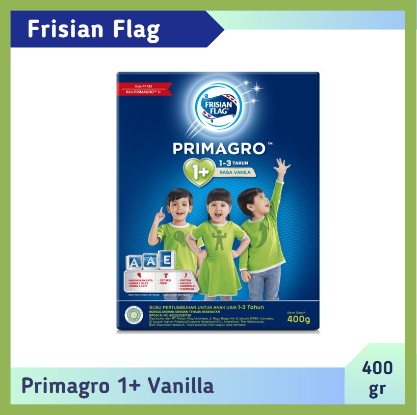 Frisian Flag Primagro 1+ Vanilla 400 gr