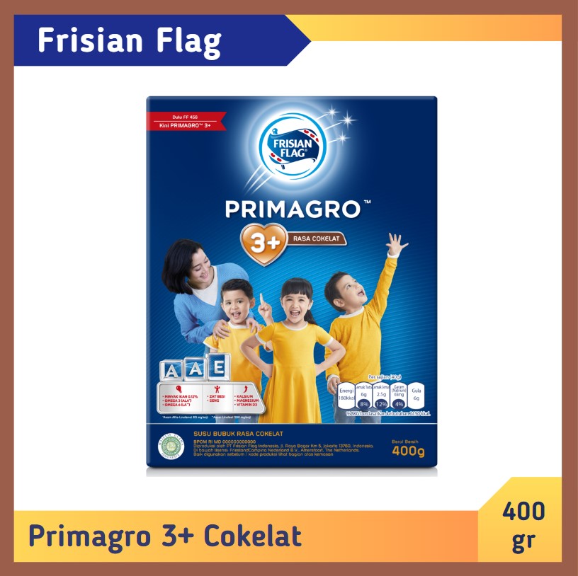 Frisian Flag Primagro 3+ Cokelat 400 gr