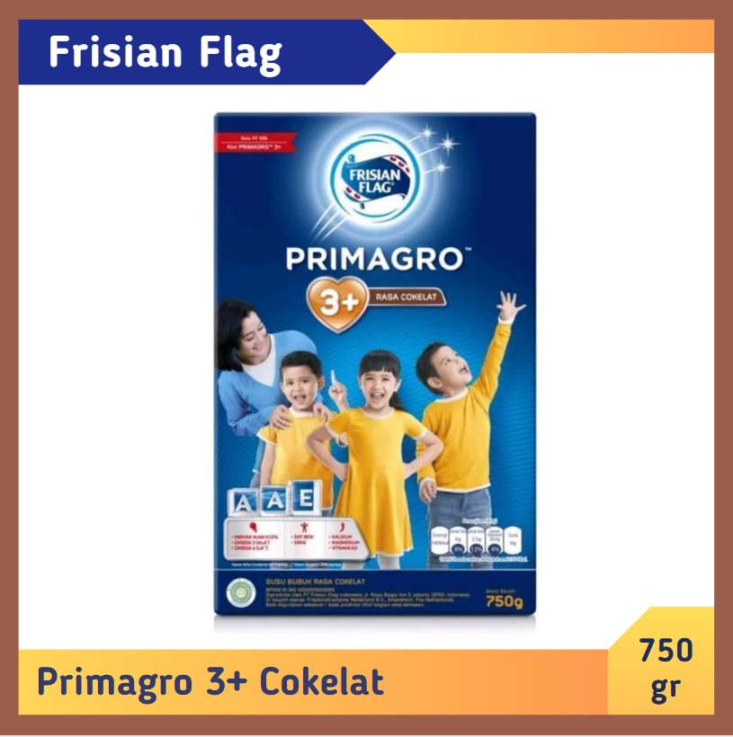 Frisian Flag Primagro 3+ Cokelat 750 gr