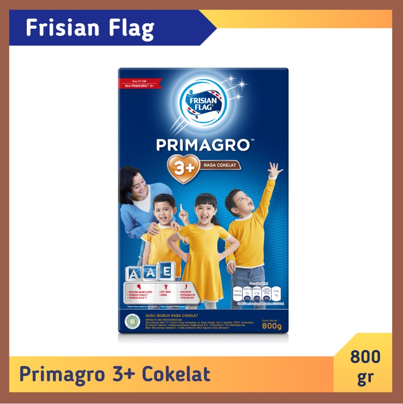 Frisian Flag Primagro 3+ Cokelat 800 gr