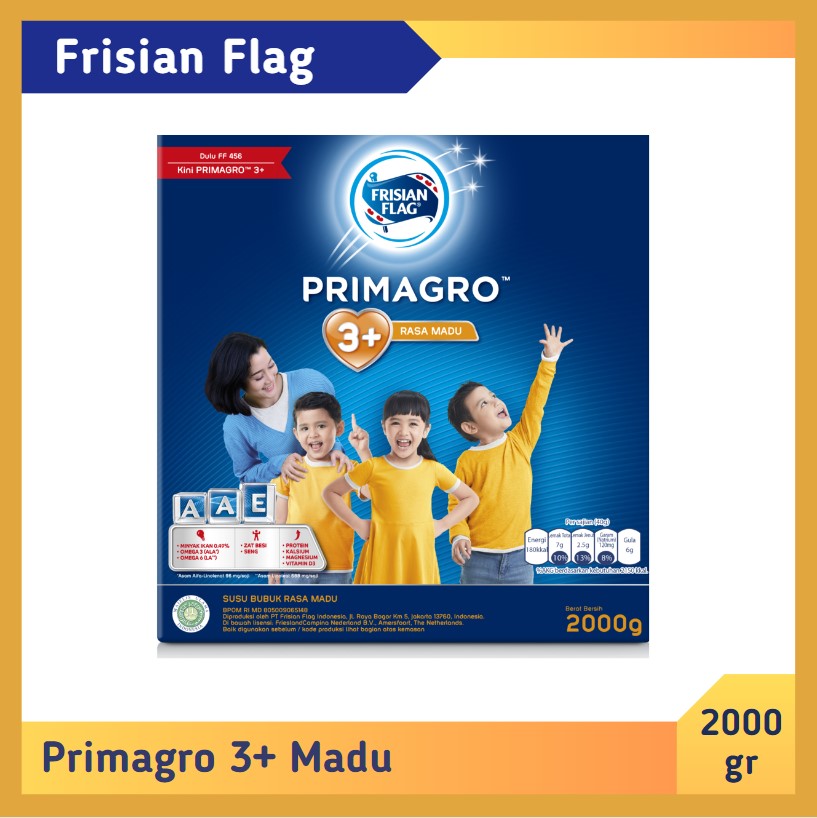 Frisian Flag Primagro 3+ Madu 2000 gr
