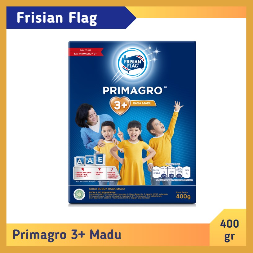 Frisian Flag Primagro 3+ Madu 400 gr