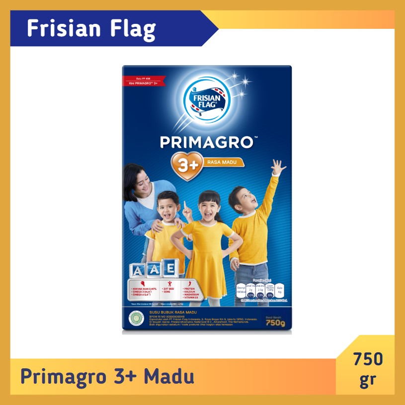 Frisian Flag Primagro 3+ Madu 750 gr