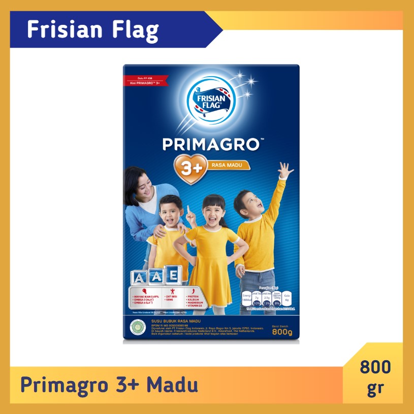 Frisian Flag Primagro 3+ Madu 800 gr
