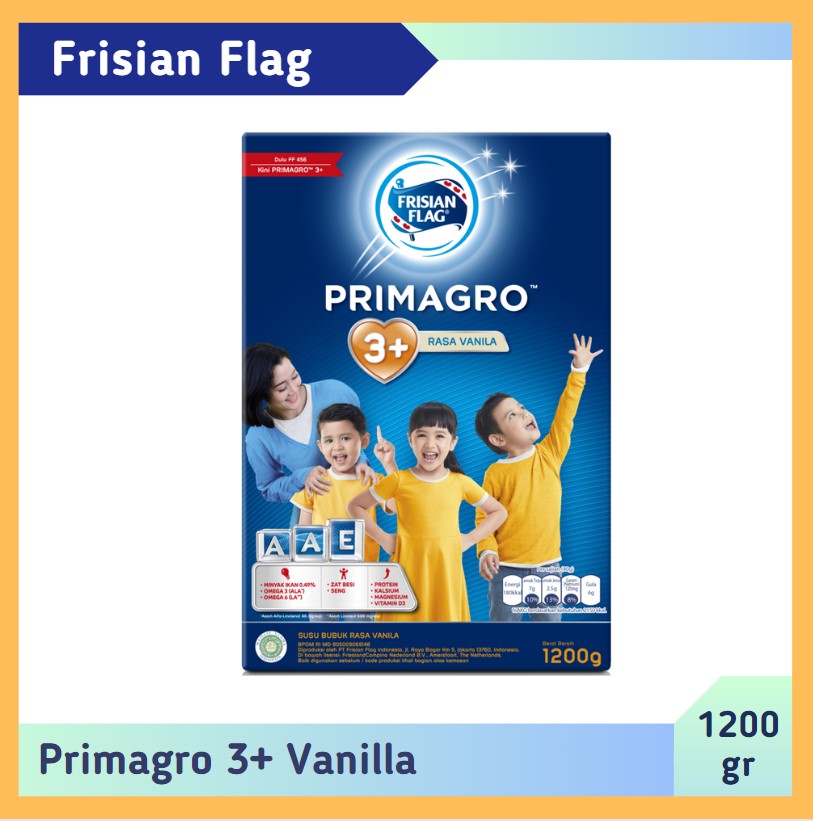 Frisian Flag Primagro 3+ Vanilla 1200 gr