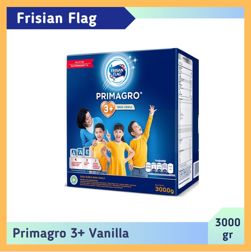 Frisian Flag Primagro 3+ Vanilla 3000 gr