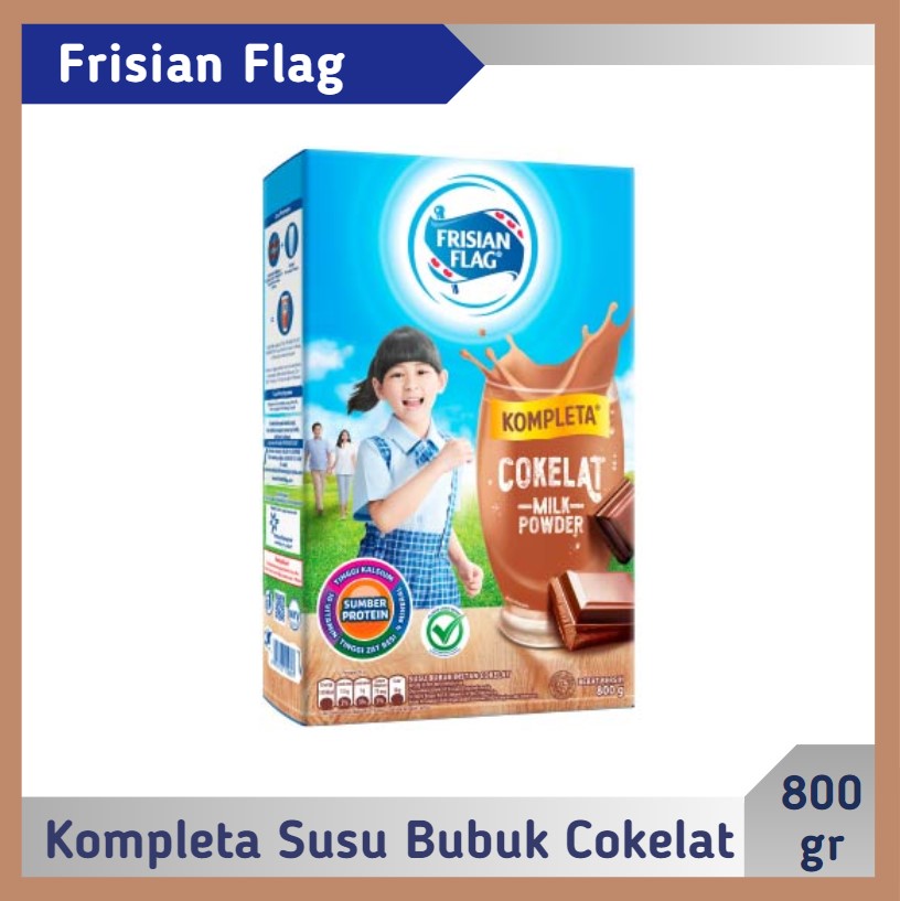 Frisian Flag Susu Bubuk Kompleta Cokelat 800 gr