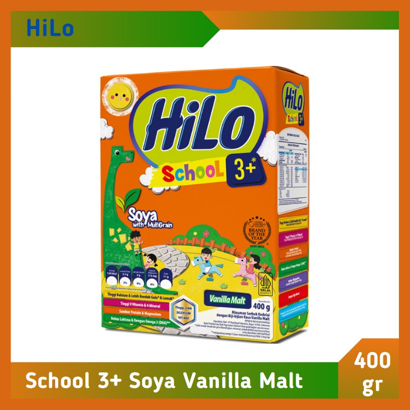 HiLo School 3+ Soya Vanilla Malt 400 gr