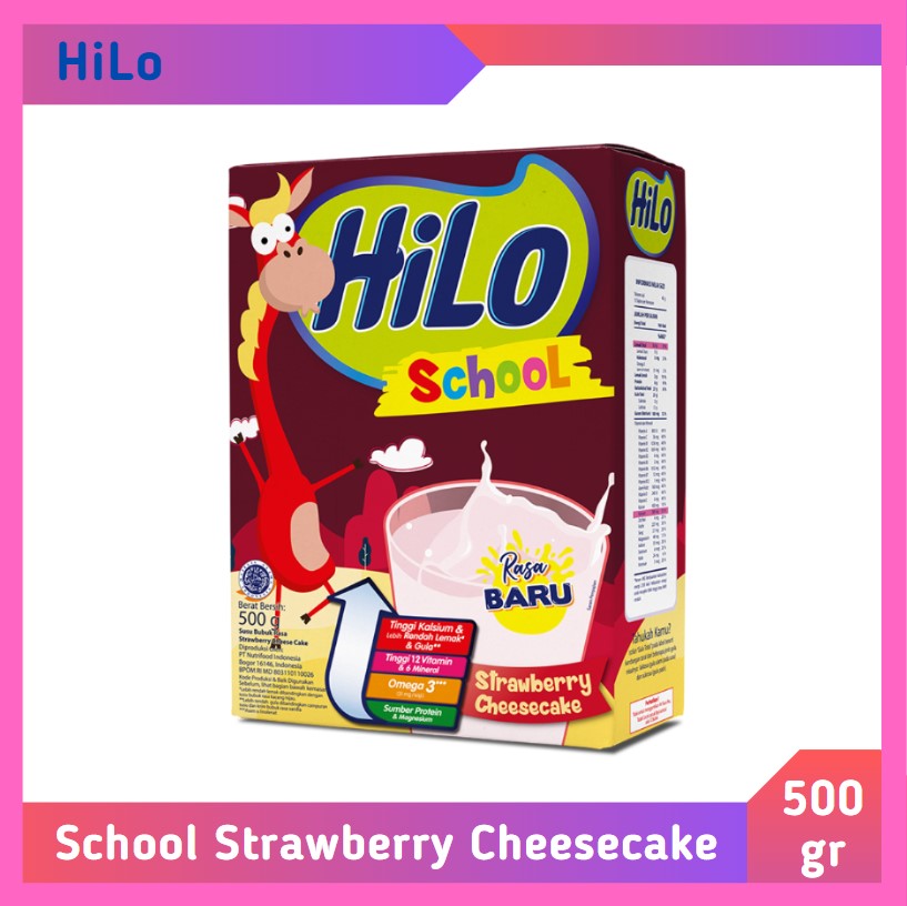 HiLo School Strawberry Cheesecake 500 gr