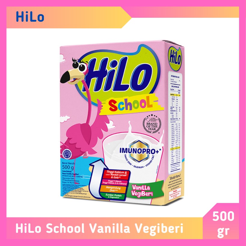 HiLo School Vanilla Vegiberi 500 gr