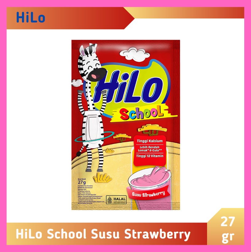 HiLo School Gusset Susu Strawberry 27 gr