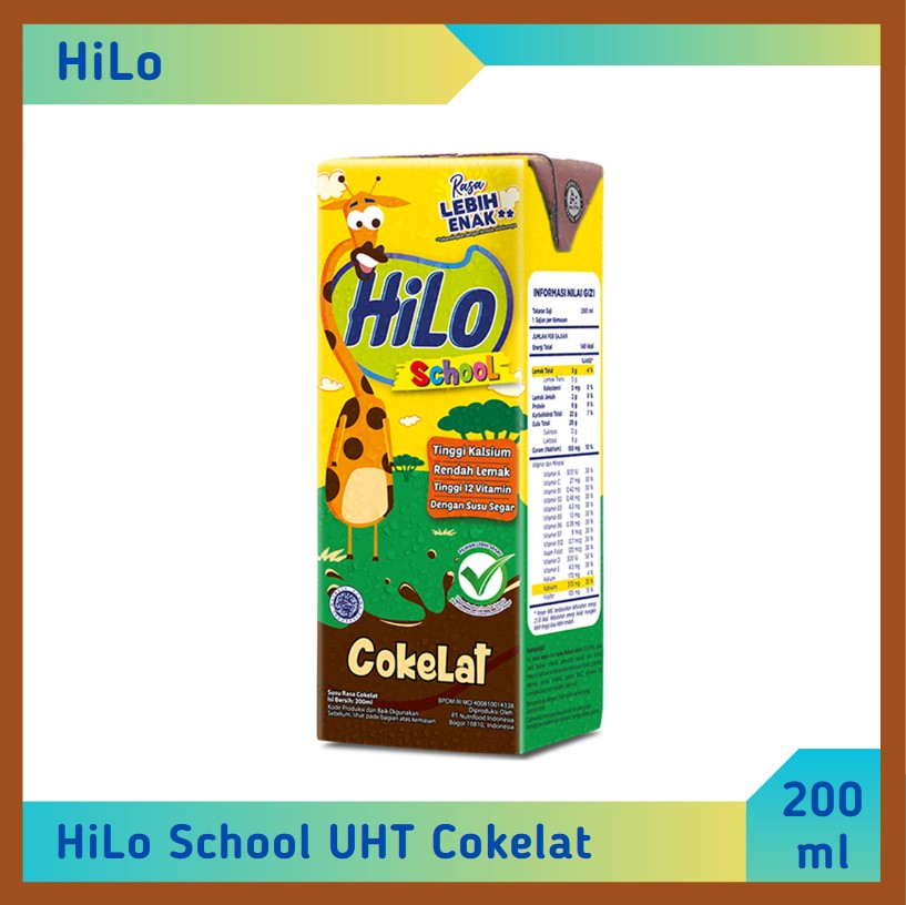 HiLo School UHT Cokelat 200 ml