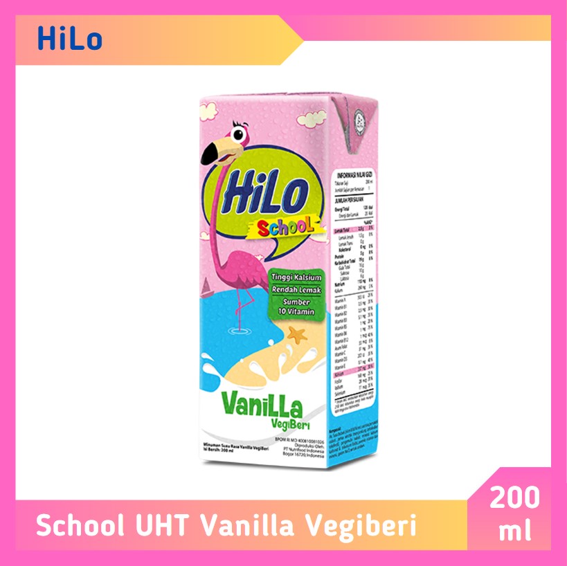 HiLo School UHT Vanilla Vegiberi 200 ml