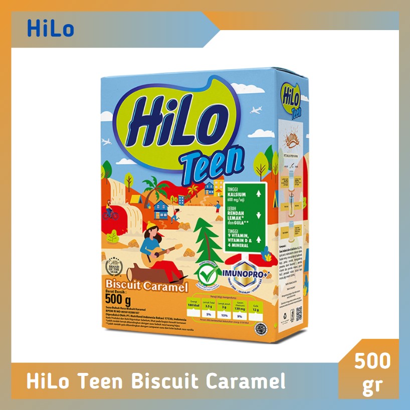 HiLo Teen Biscuit Caramel 500 gr